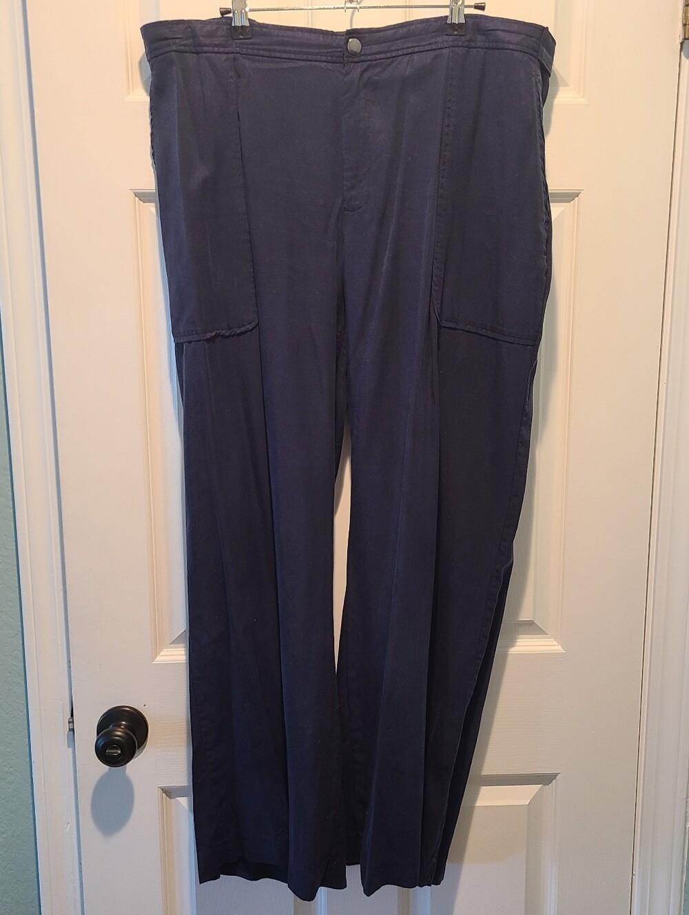 Banana Republic Tencel  Wide-Leg pants - Navy Blue